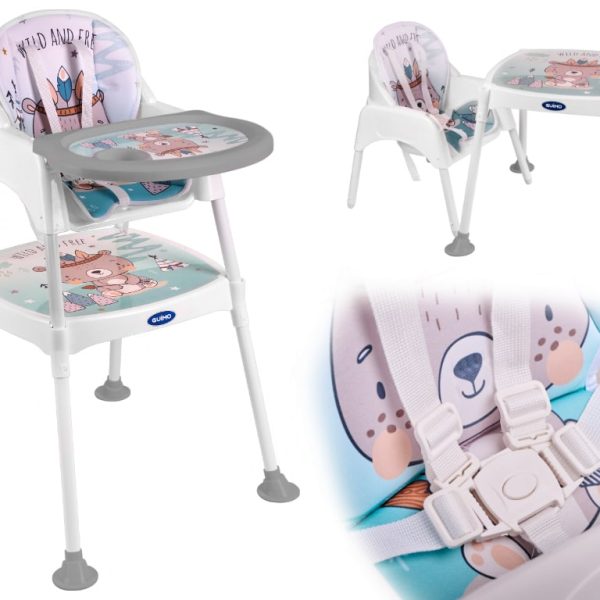 KX5317_2 Krzesełko do karmienia stoliczek 3w1 niebieski 1-2