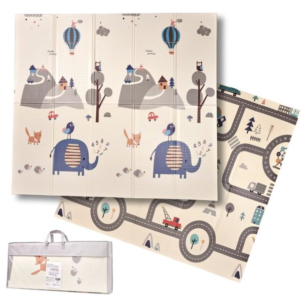 4503_4 Mata edukacyjna składana piankowa dwustronna 179x198cm u